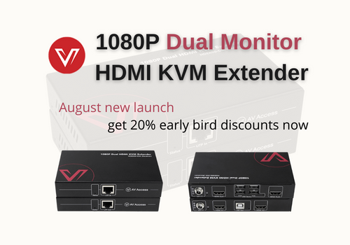 1080P Dual Monitor HDMI KVM Extender