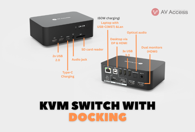 kvm switch with docking station (ports)