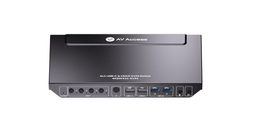 AV Access 4KSW41C KVM USB C HDMI Switch Front Panel Pic e1690252885834